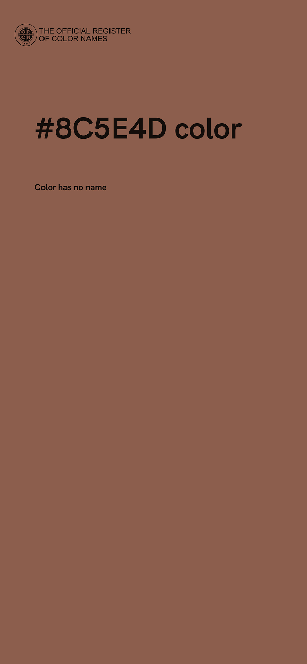 #8C5E4D color image