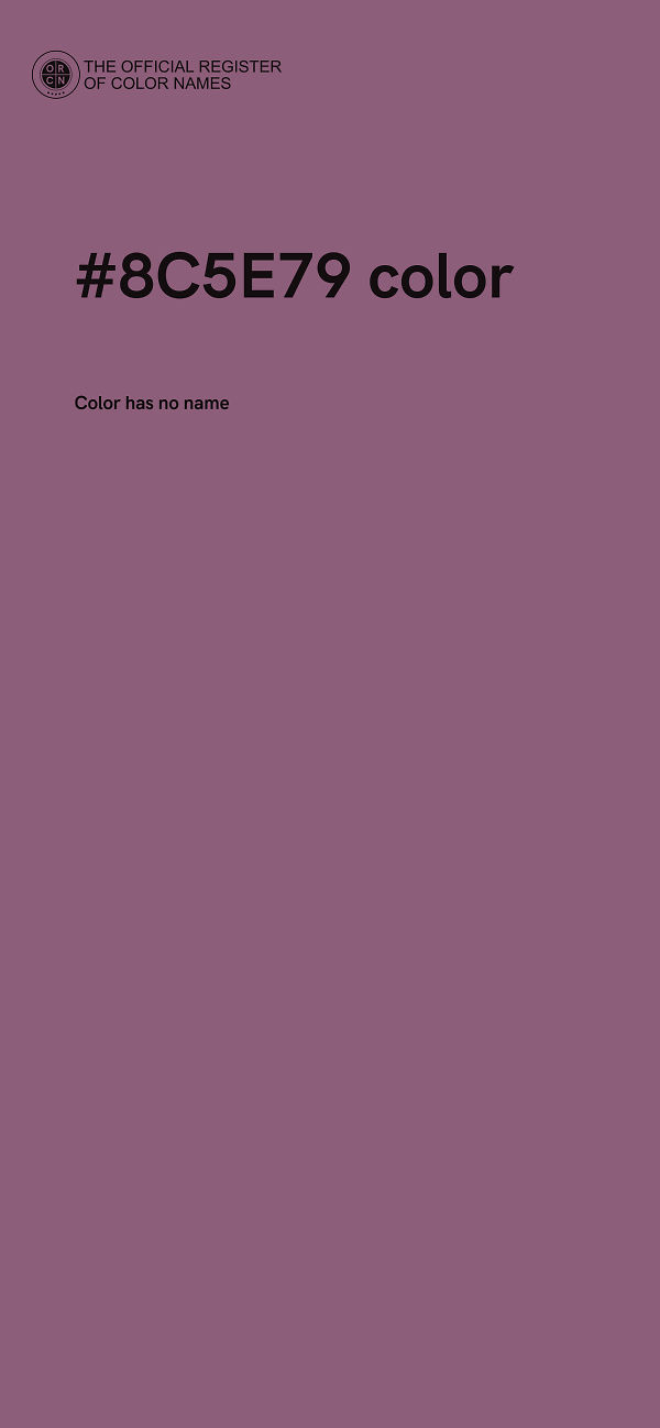 #8C5E79 color image