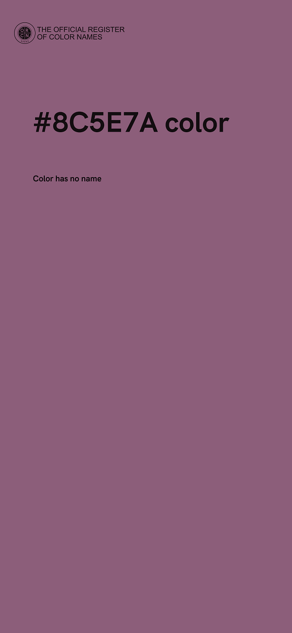 #8C5E7A color image