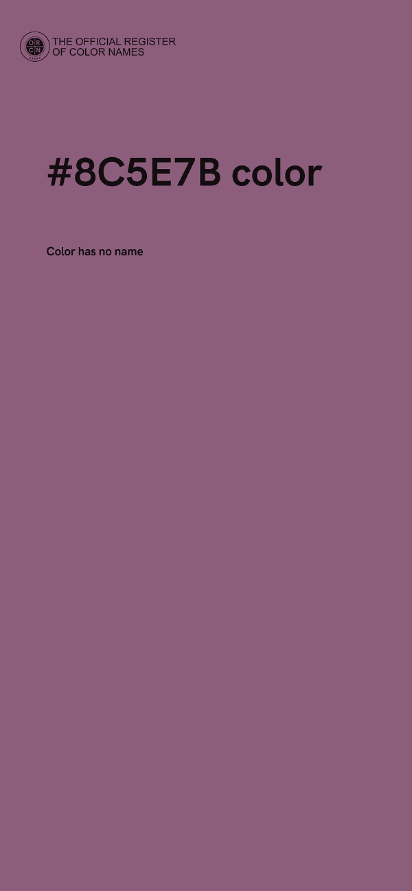 #8C5E7B color image