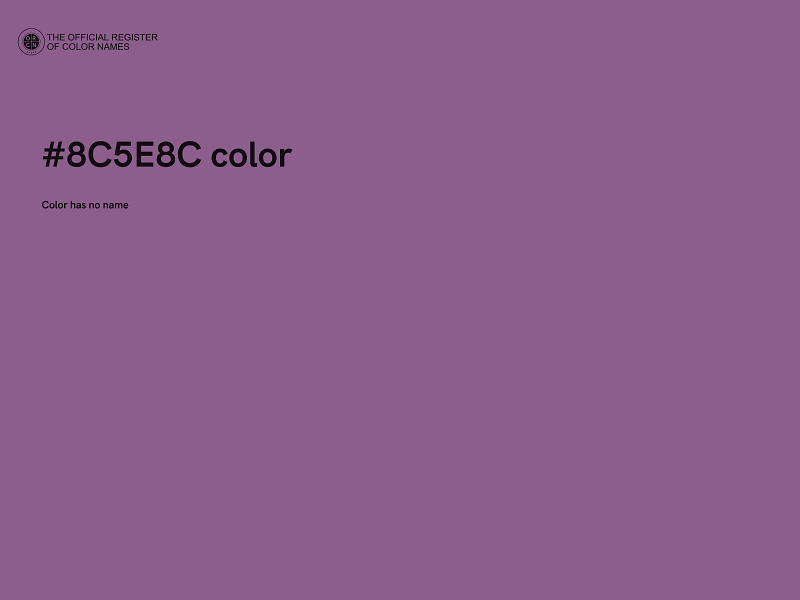 #8C5E8C color image