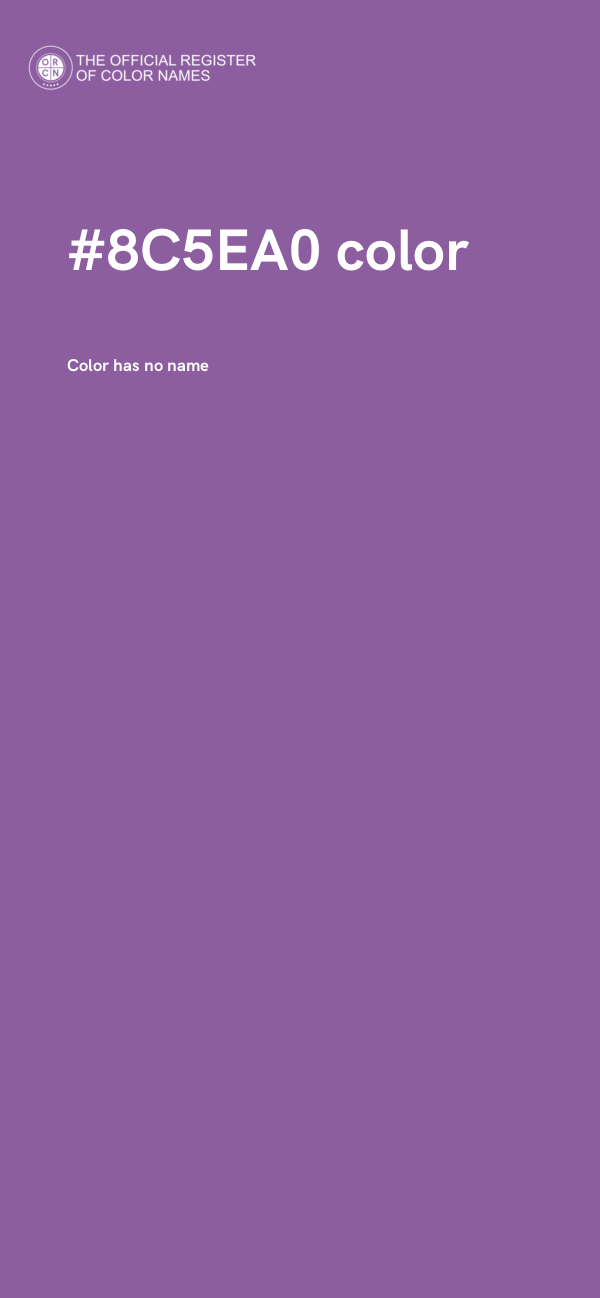 #8C5EA0 color image