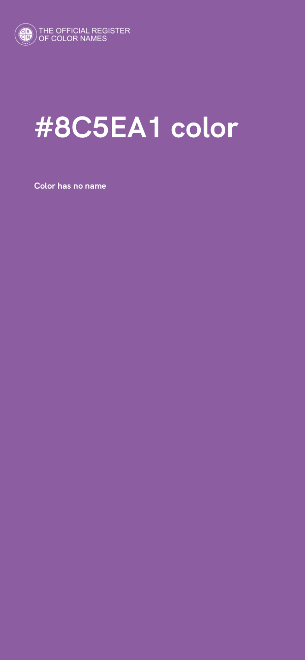 #8C5EA1 color image