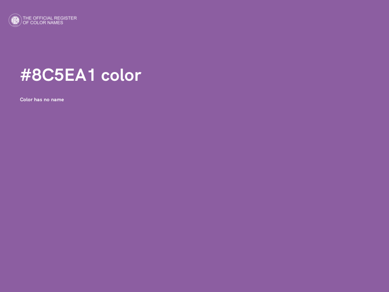 #8C5EA1 color image