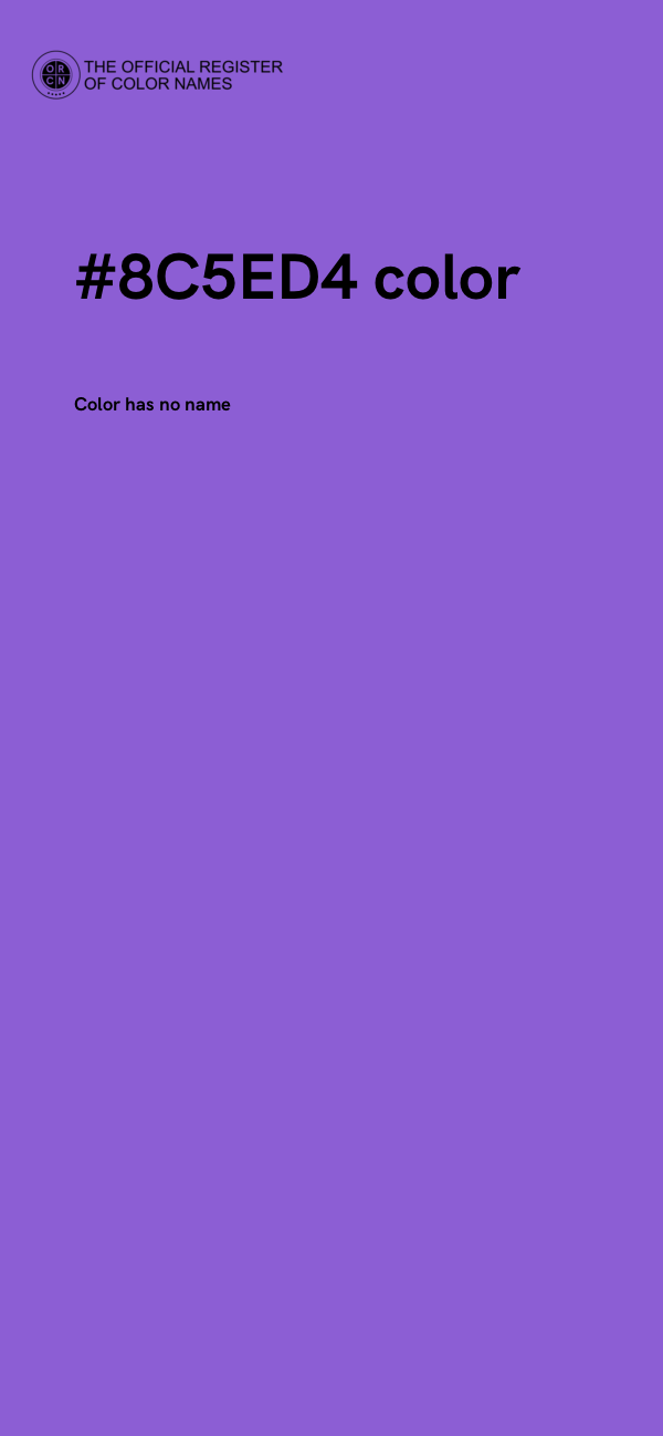 #8C5ED4 color image