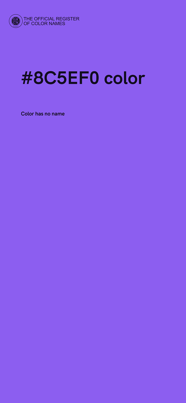 #8C5EF0 color image