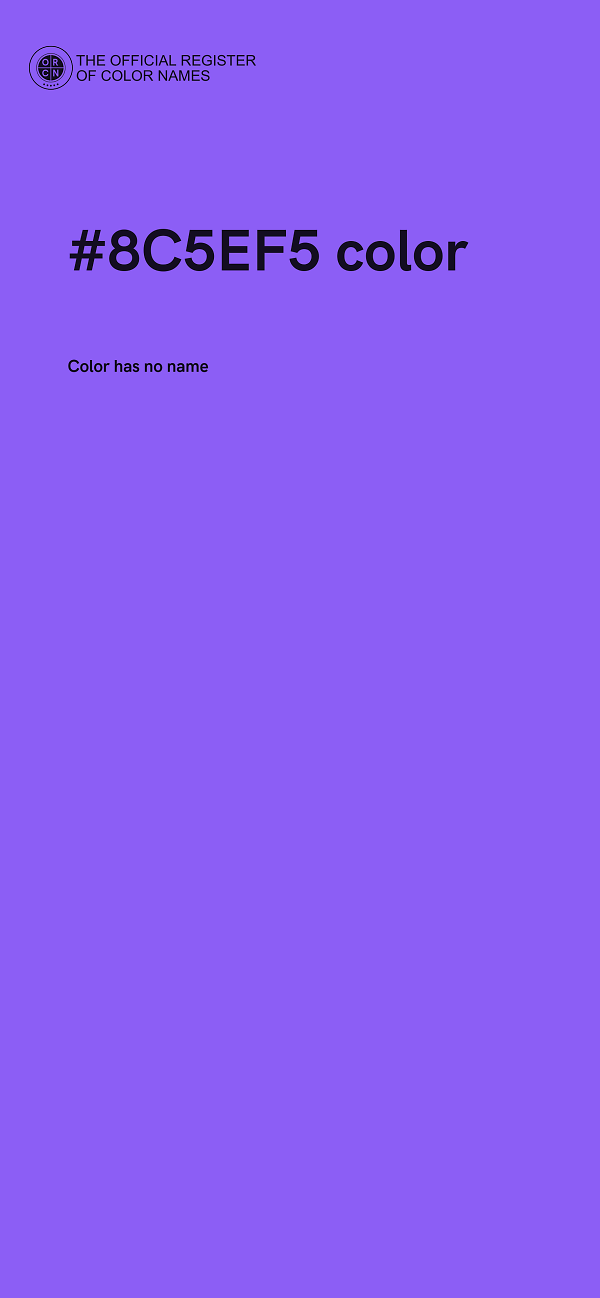 #8C5EF5 color image