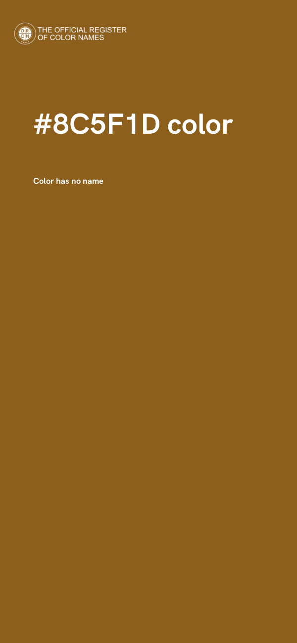 #8C5F1D color image