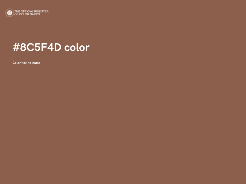 #8C5F4D color image