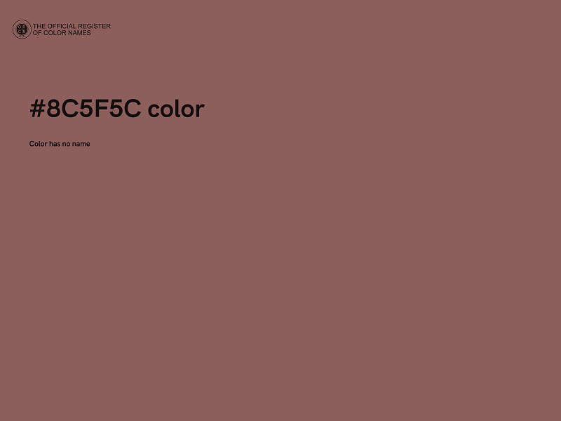 #8C5F5C color image