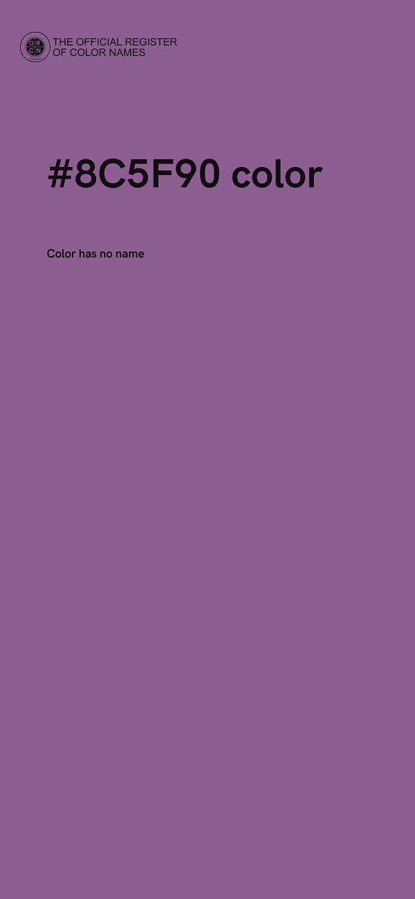 #8C5F90 color image