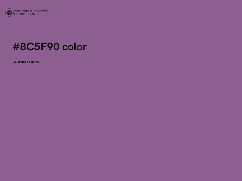 #8C5F90 color image