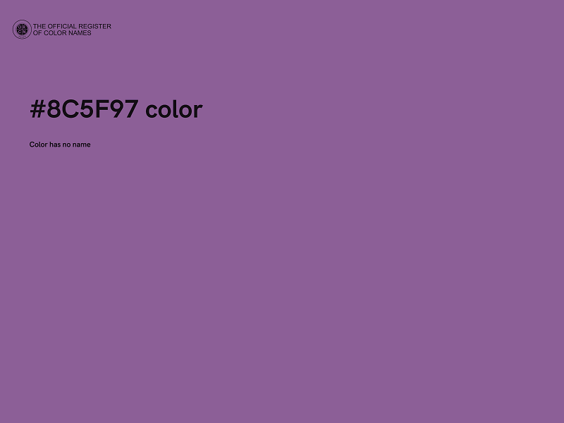 #8C5F97 color image