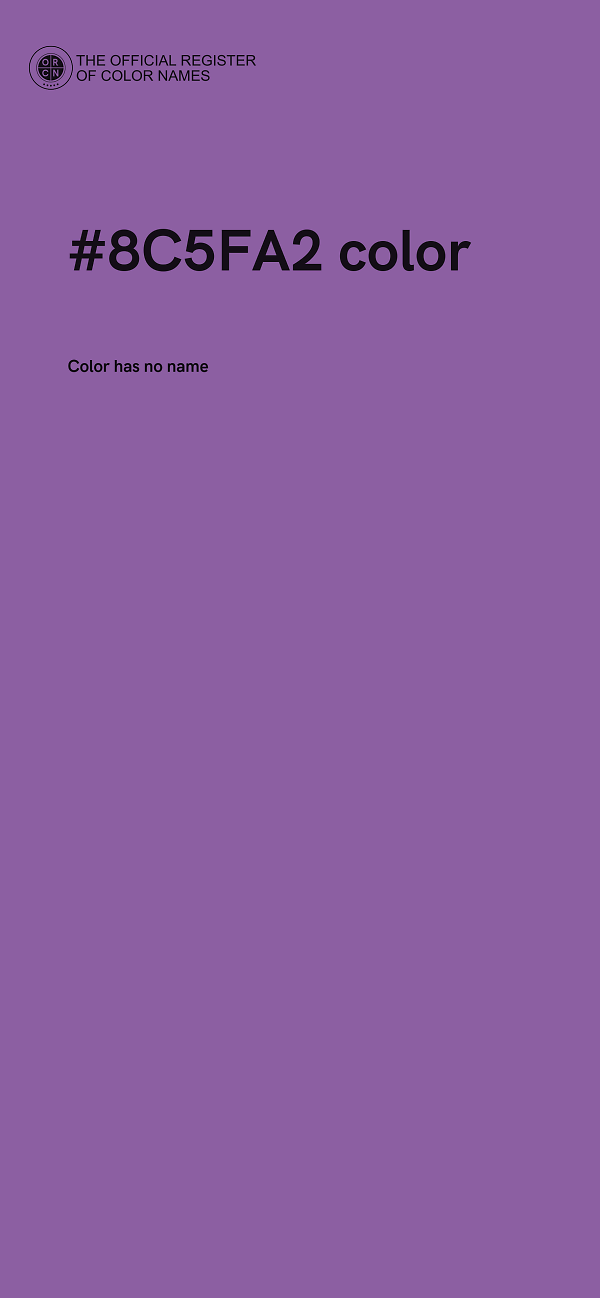 #8C5FA2 color image