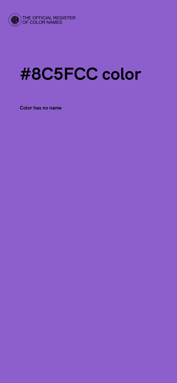 #8C5FCC color image