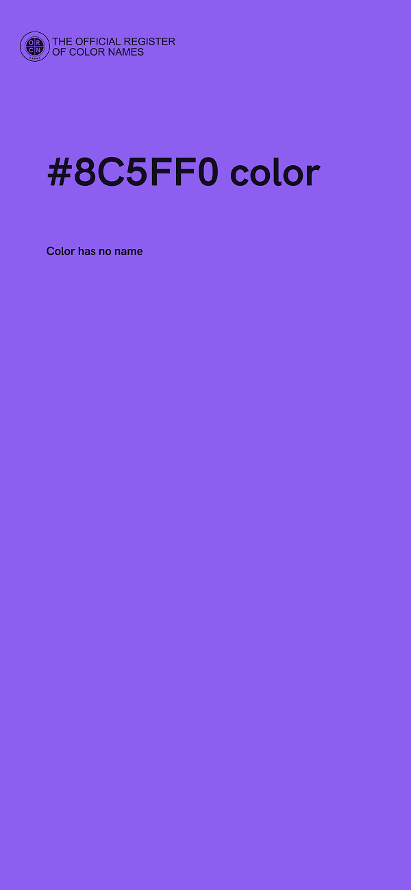 #8C5FF0 color image