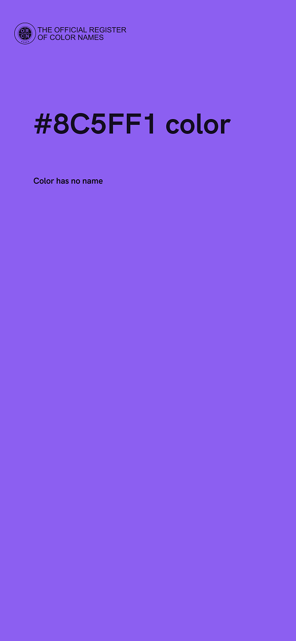 #8C5FF1 color image