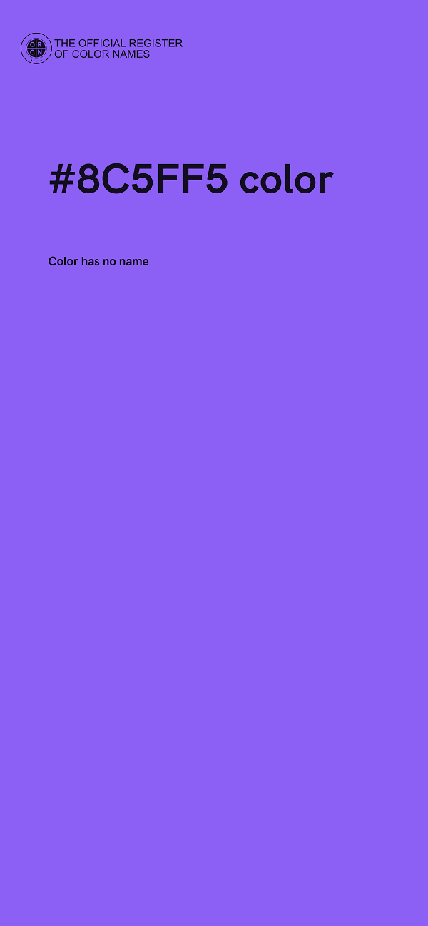 #8C5FF5 color image