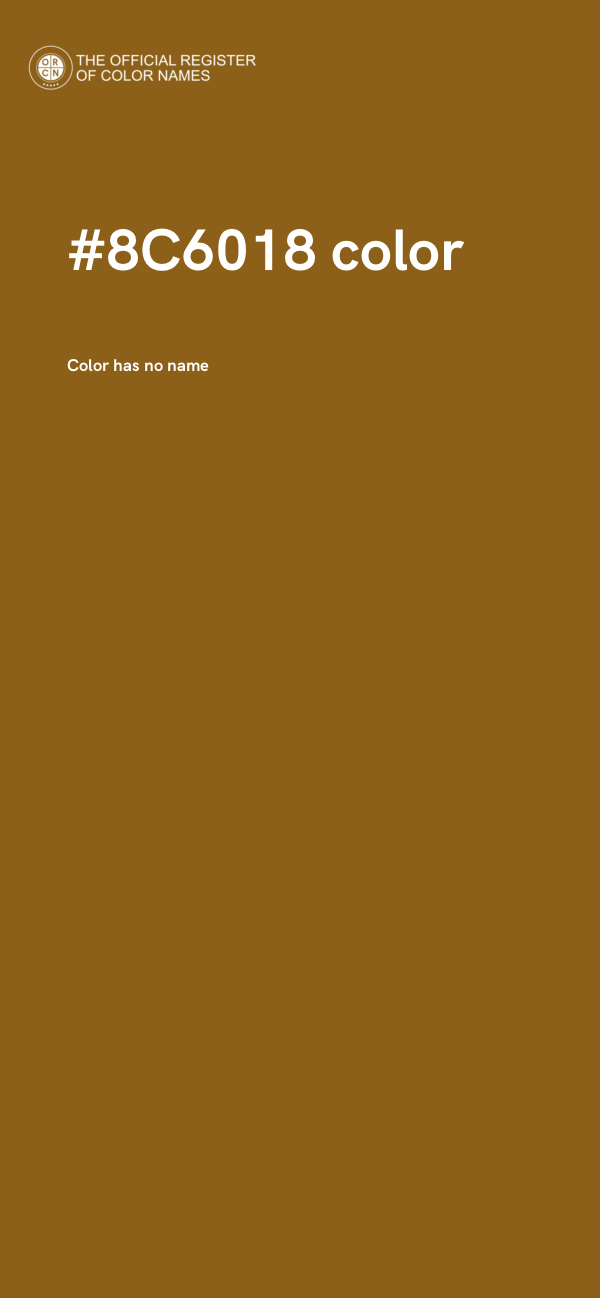 #8C6018 color image