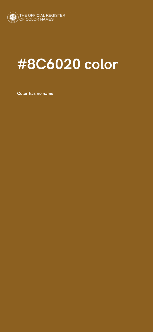 #8C6020 color image