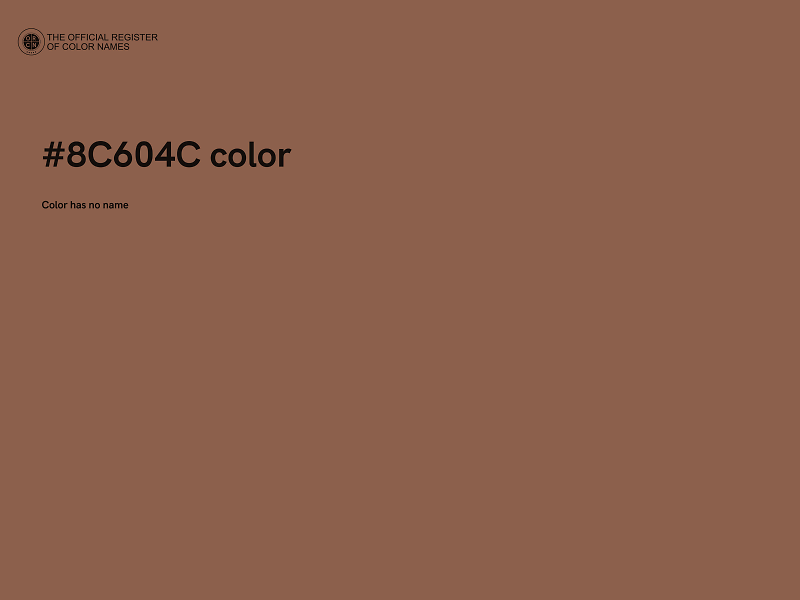 #8C604C color image