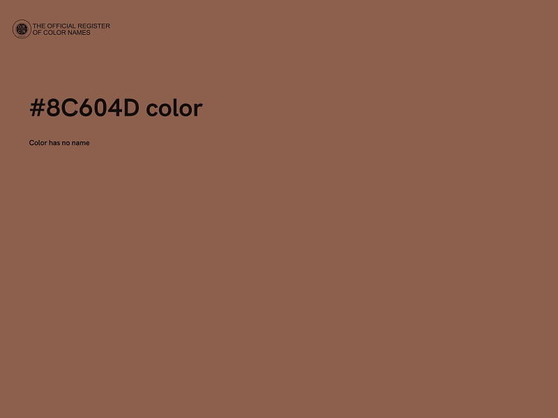 #8C604D color image