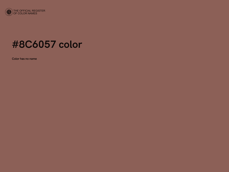 #8C6057 color image