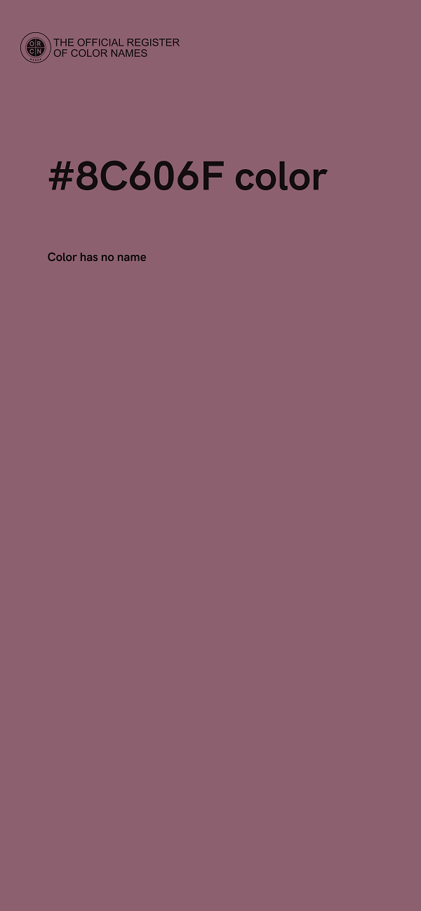 #8C606F color image