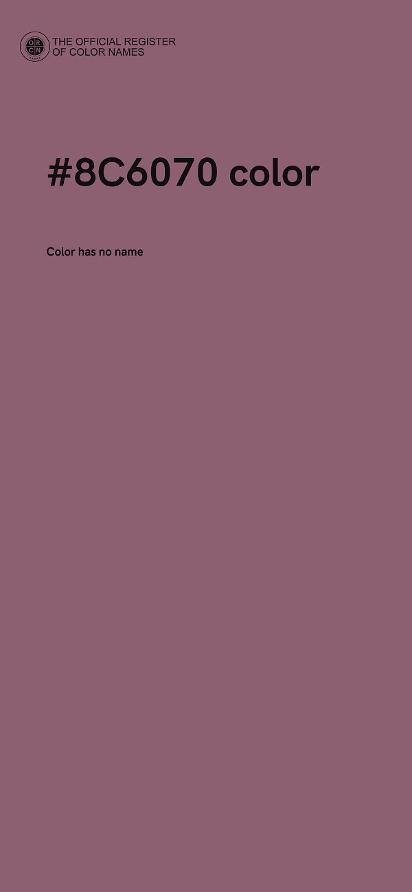 #8C6070 color image