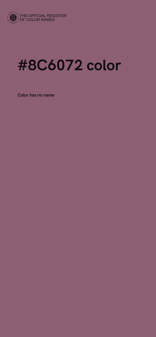 #8C6072 color image