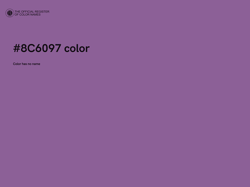 #8C6097 color image