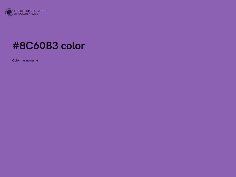 #8C60B3 color image
