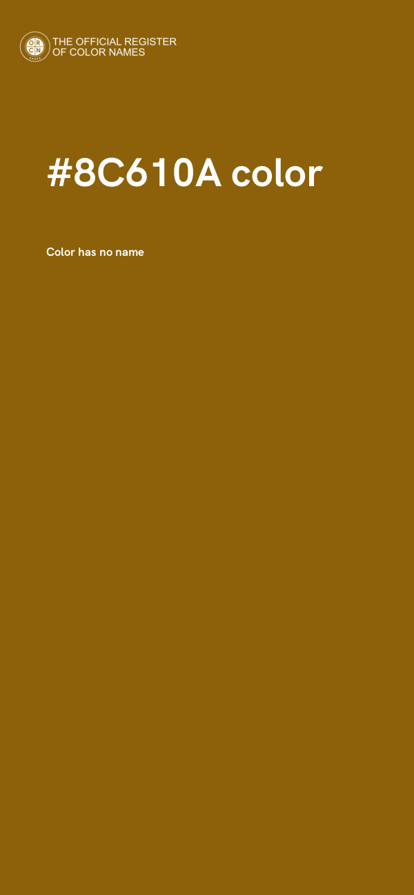 #8C610A color image