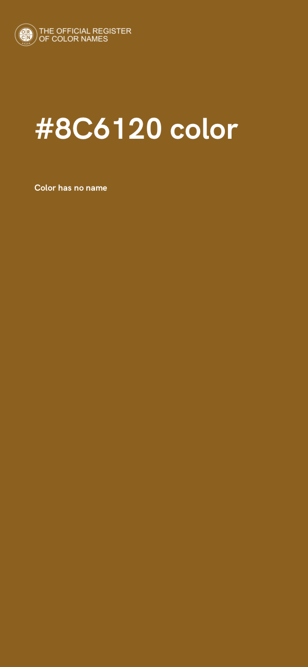 #8C6120 color image