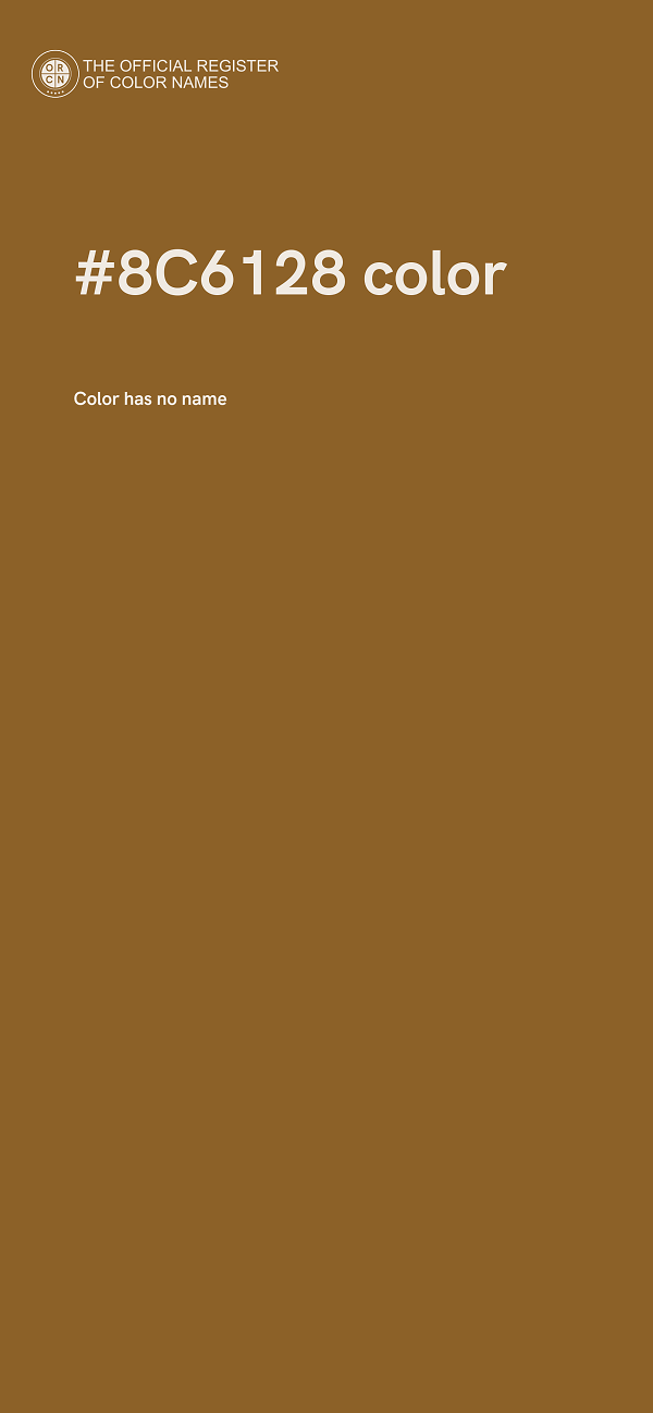 #8C6128 color image
