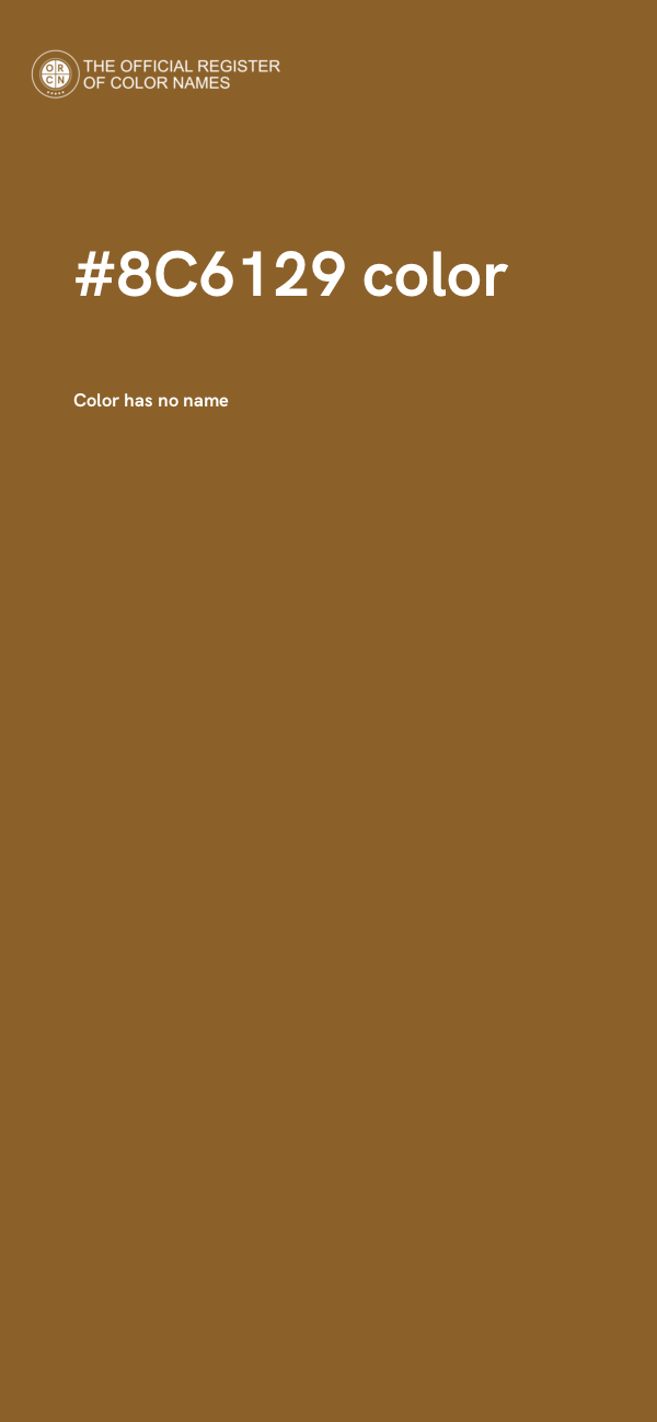 #8C6129 color image