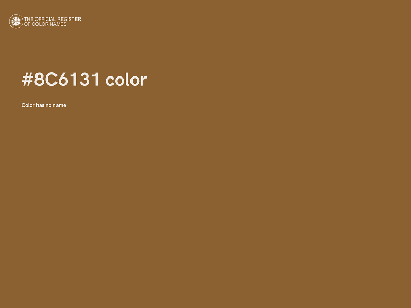 #8C6131 color image