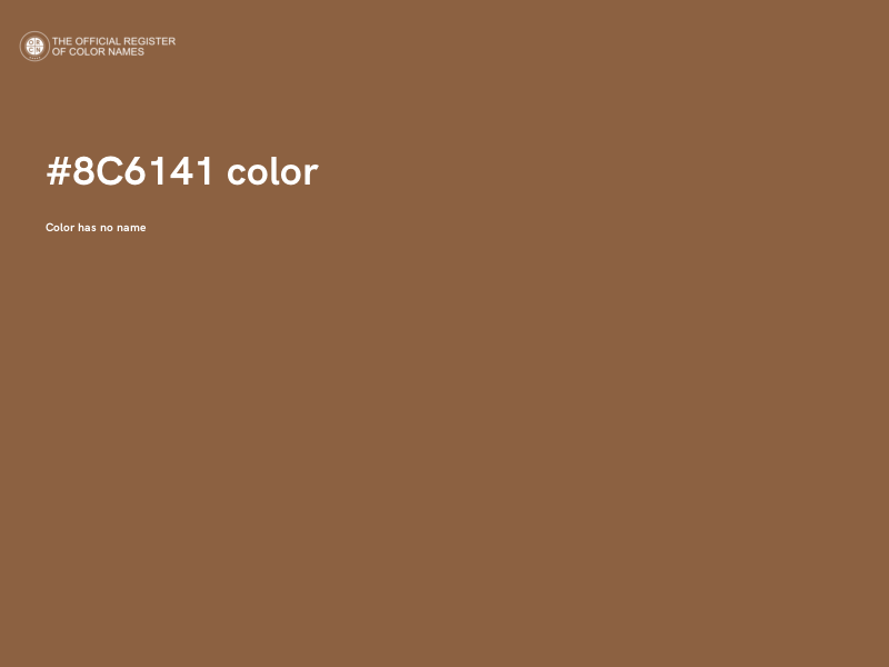 #8C6141 color image