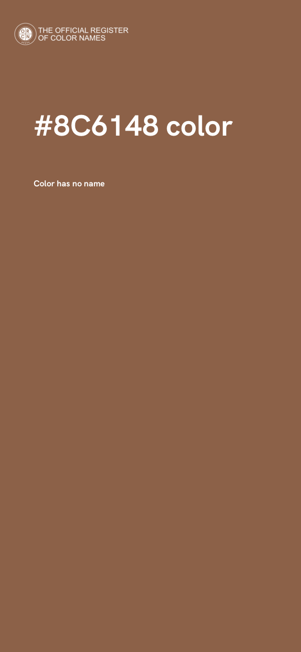#8C6148 color image