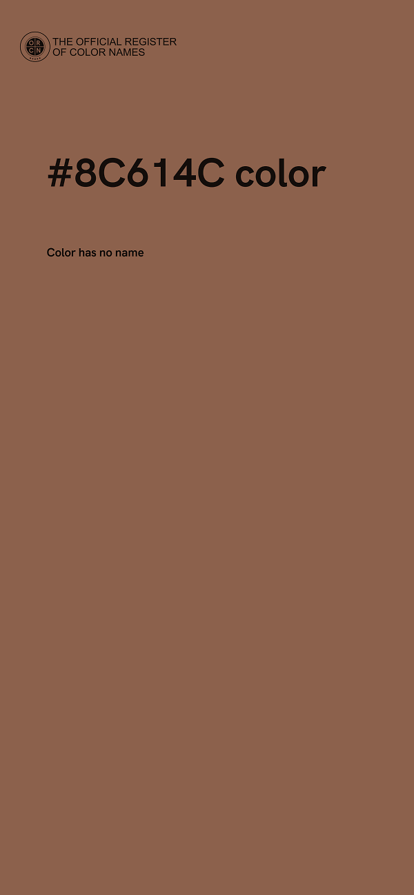 #8C614C color image
