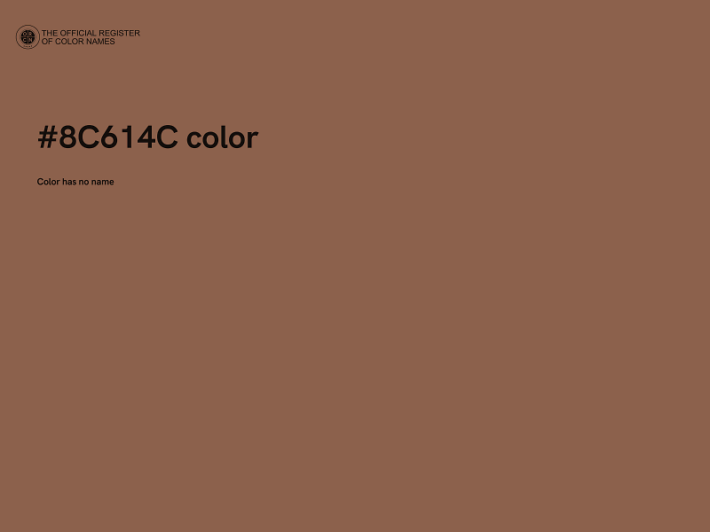 #8C614C color image