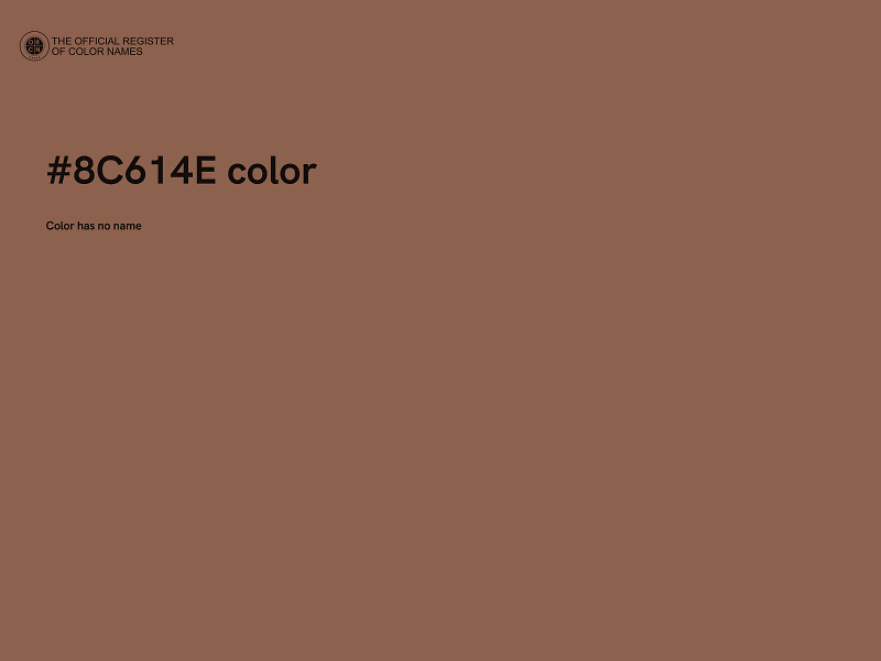 #8C614E color image