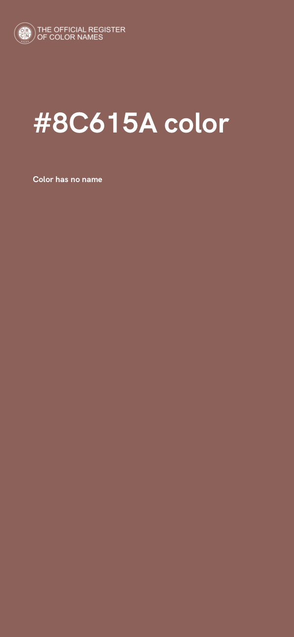 #8C615A color image