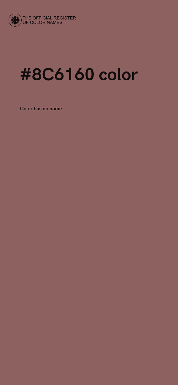 #8C6160 color image