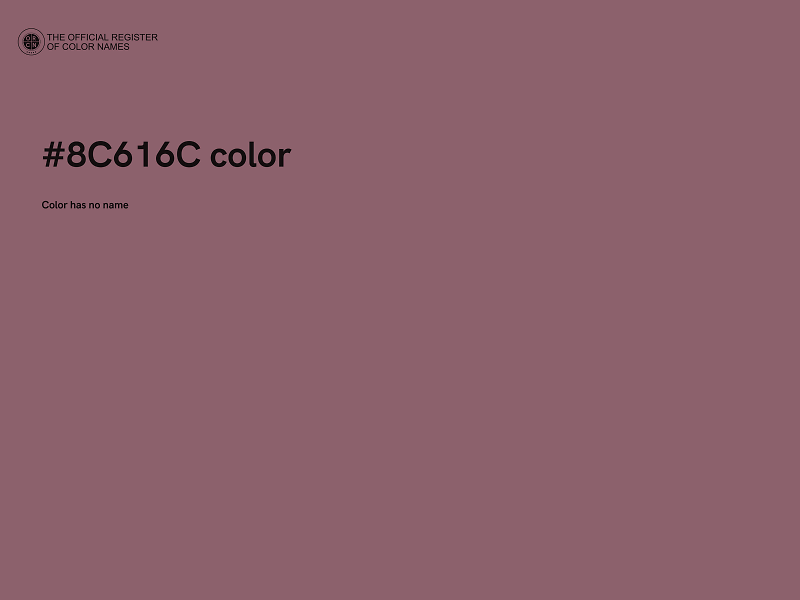 #8C616C color image