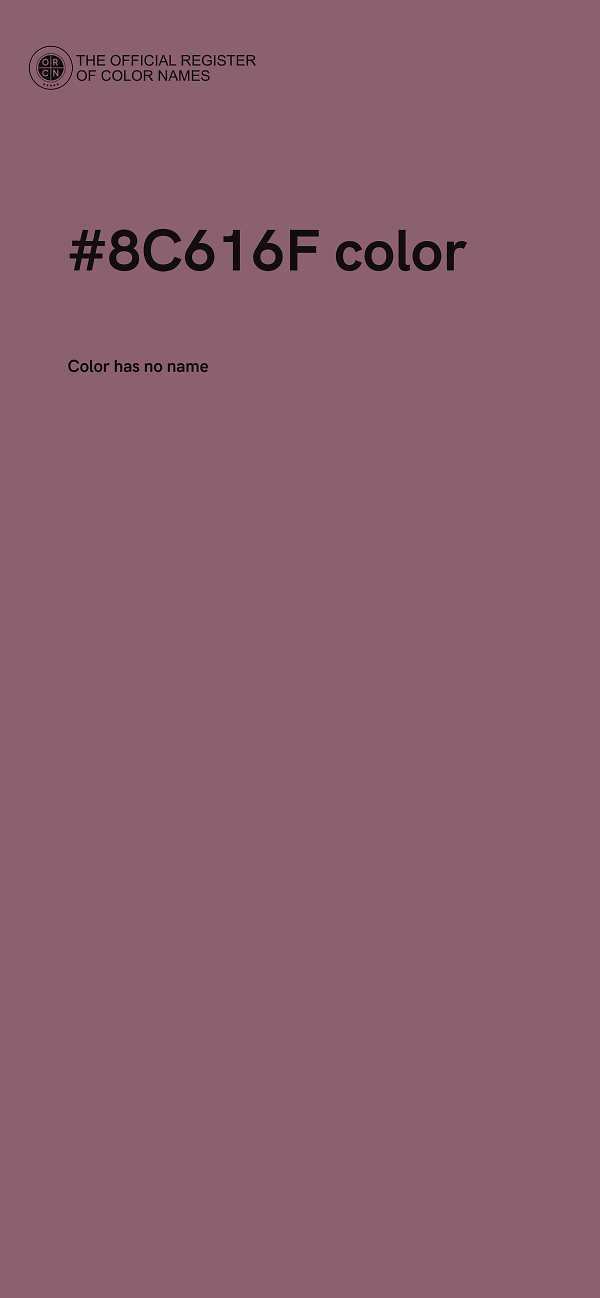 #8C616F color image