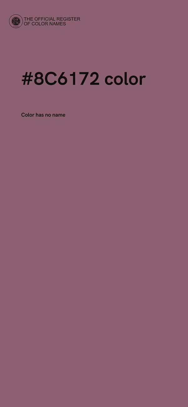 #8C6172 color image