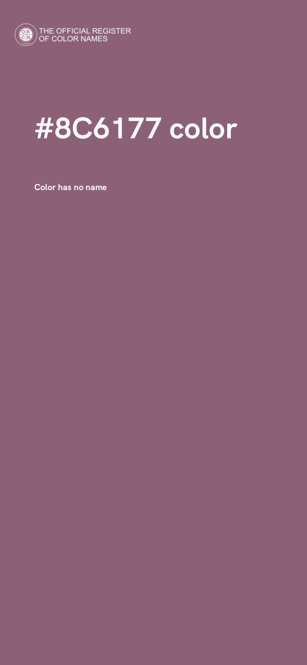 #8C6177 color image