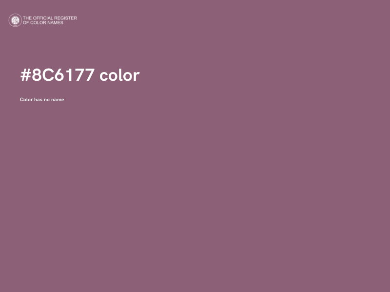 #8C6177 color image