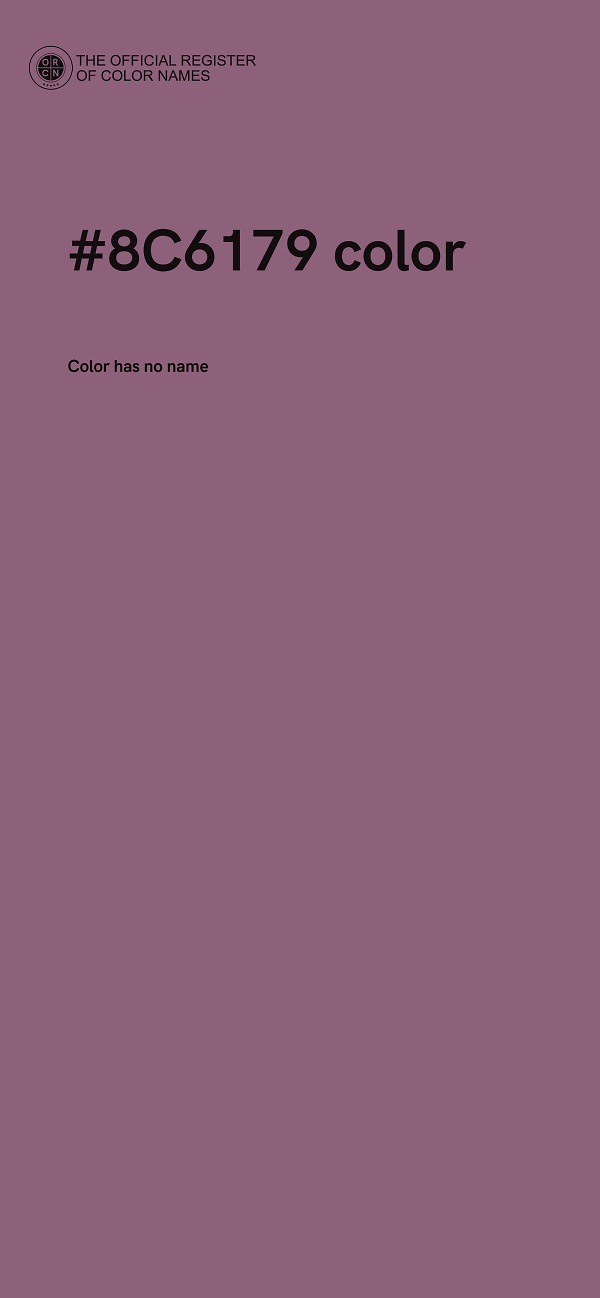 #8C6179 color image